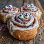 Spooky Cinnamon Rolls