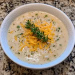 Cheddar Garlic Herb Potato Soup