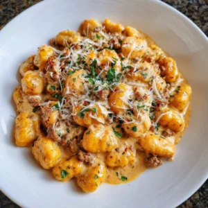 Creamy Butternut Squash Gnocchi with Sausage