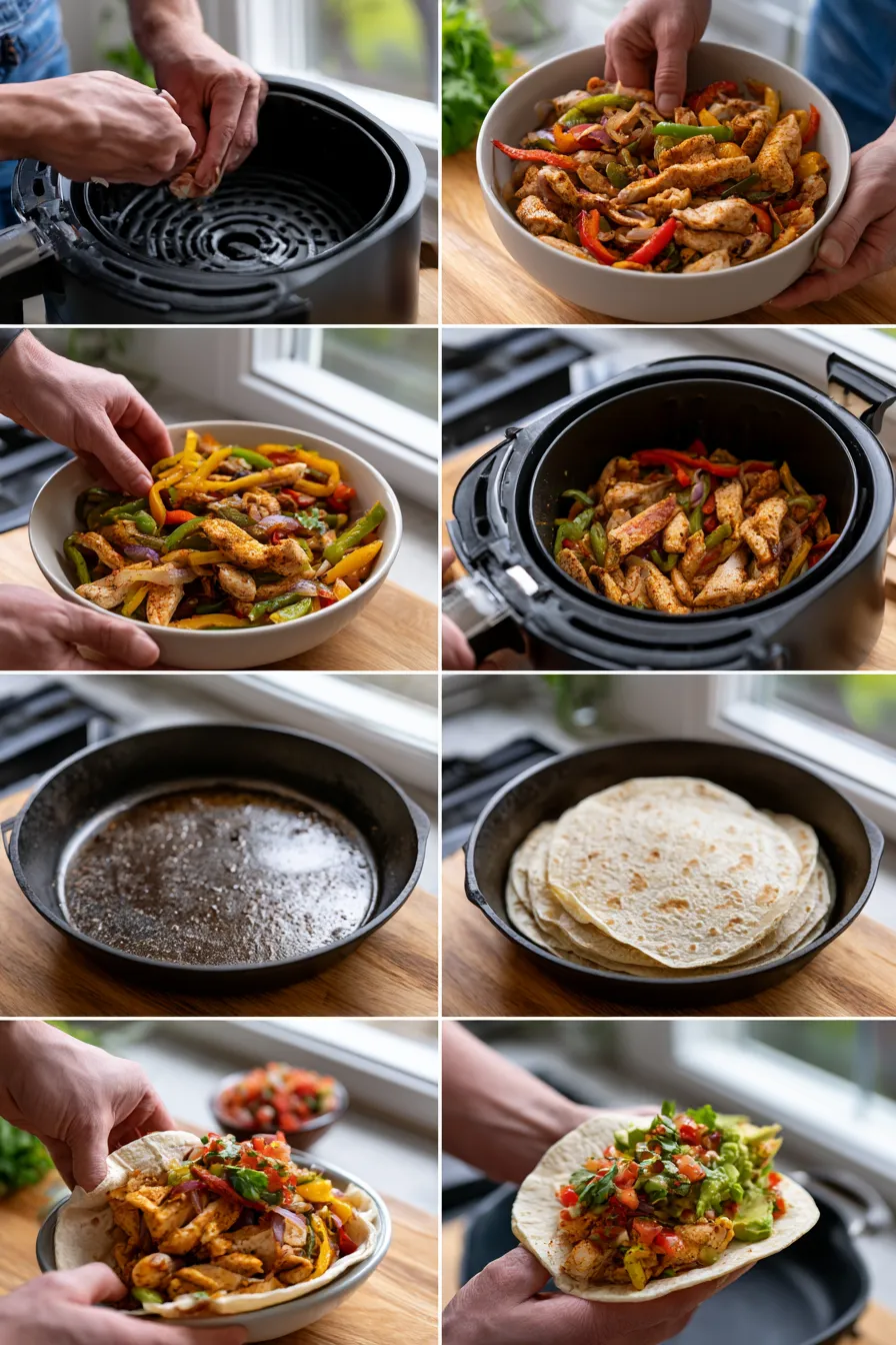 Air Fryer Chicken Fajitas