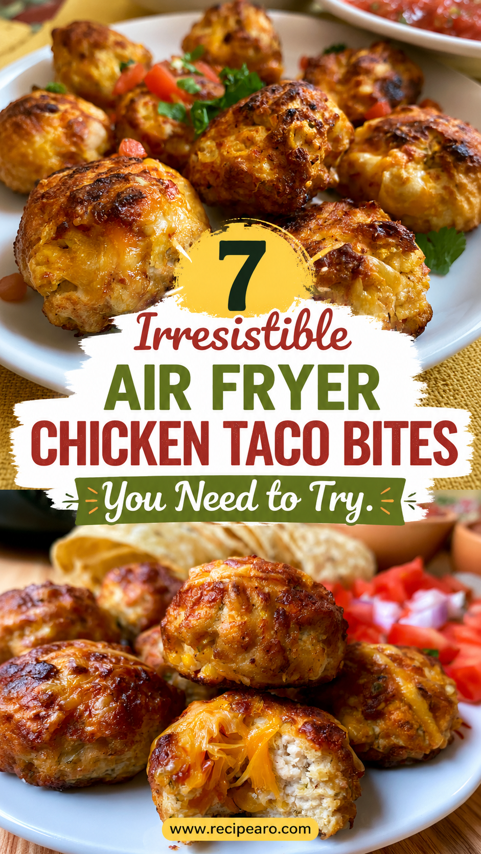 Air Fryer Chicken Taco Bites