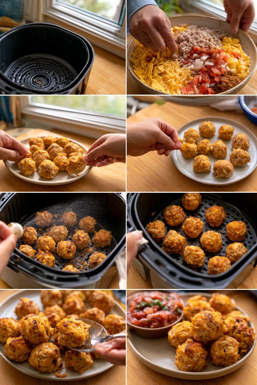 Air Fryer Chicken Taco Bites