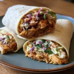 BBQ Chicken Coleslaw Wraps