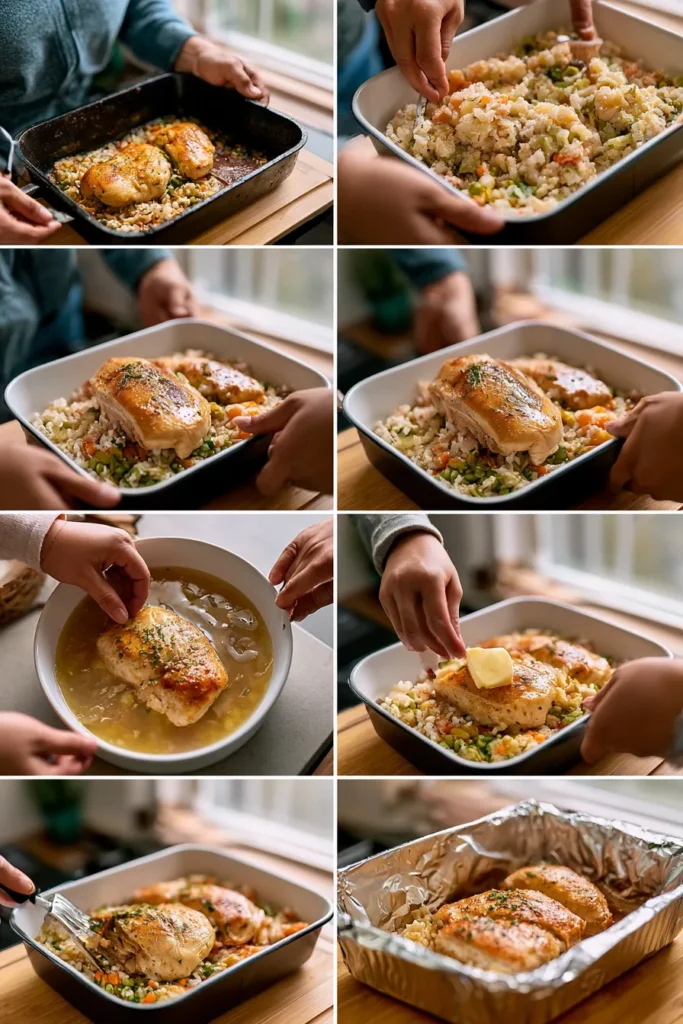 Baked Chicken and Rice