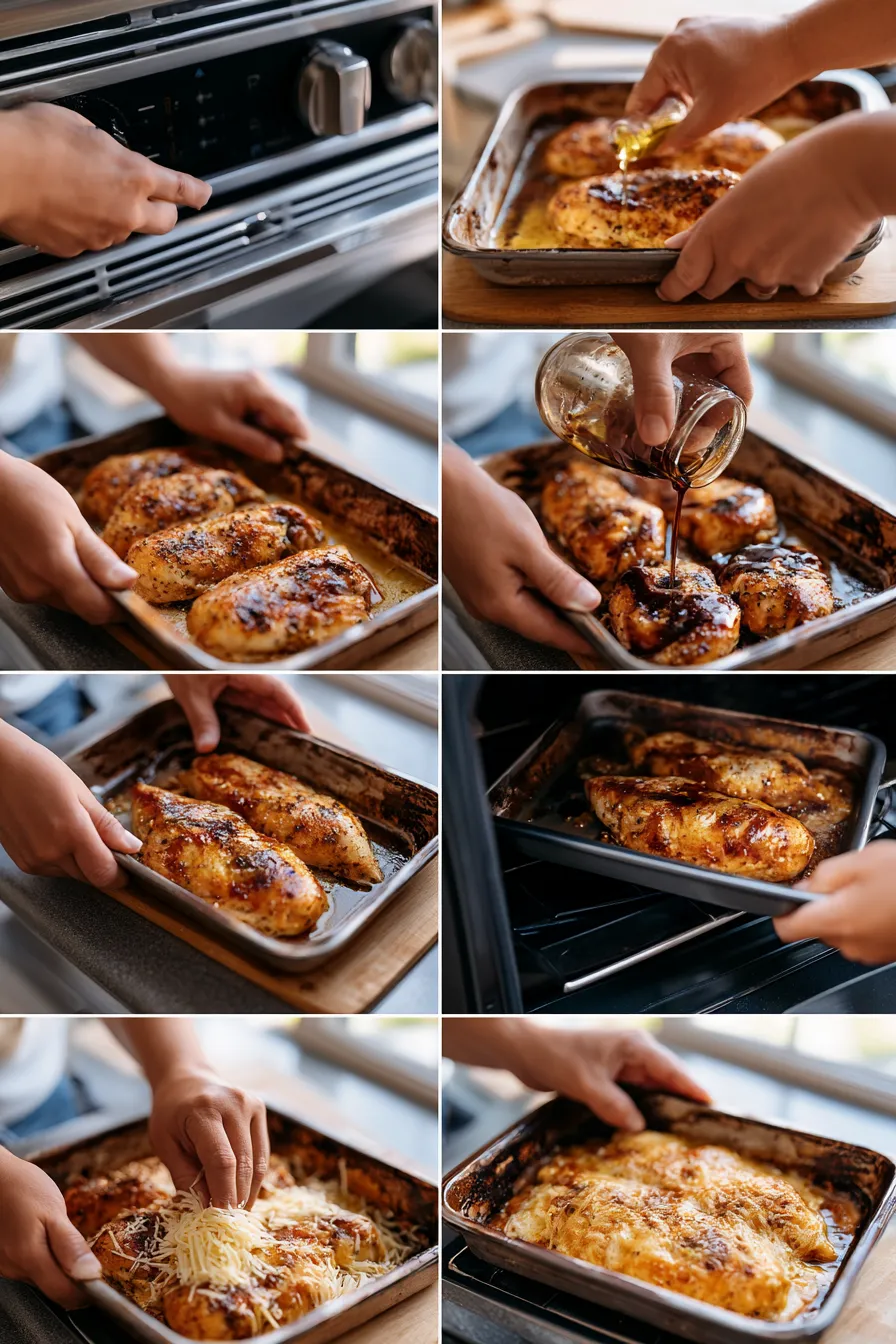 Balsamic Baked Chicken with Mozzarella