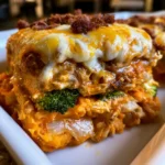 Buffalo Chicken Sweet Potato Casserole