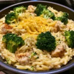 Cheesy Chicken Broccoli Orzo
