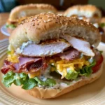 Cheesy Chicken Smoked Beef Ranch Sandwich