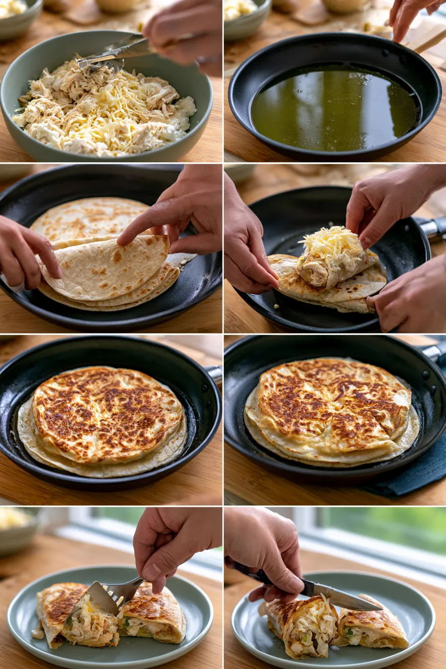 Cheesy Garlic Chicken Wraps