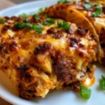 Cheesy Oven-Crispy Chicken Smoked Beef Ranch Tacos