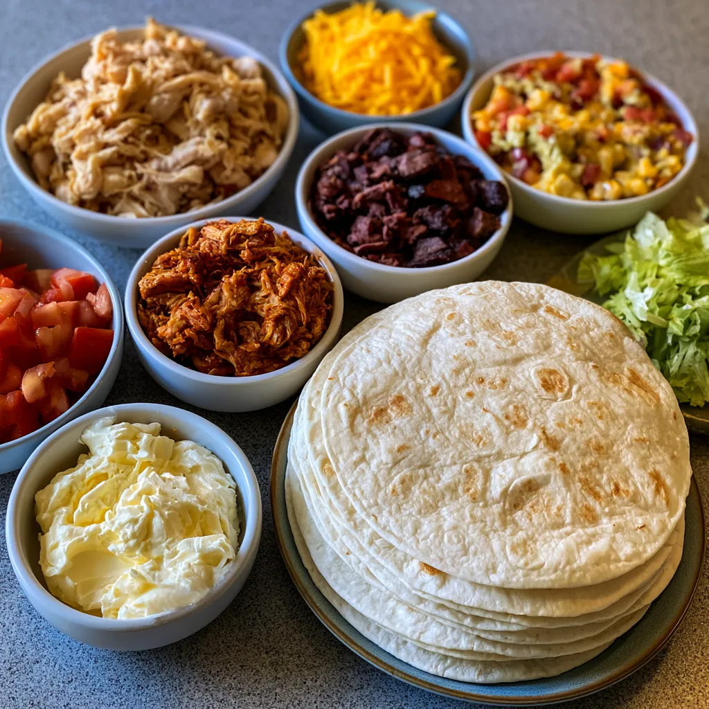 Cheesy Oven-Crispy Chicken Smoked Beef Ranch Tacos