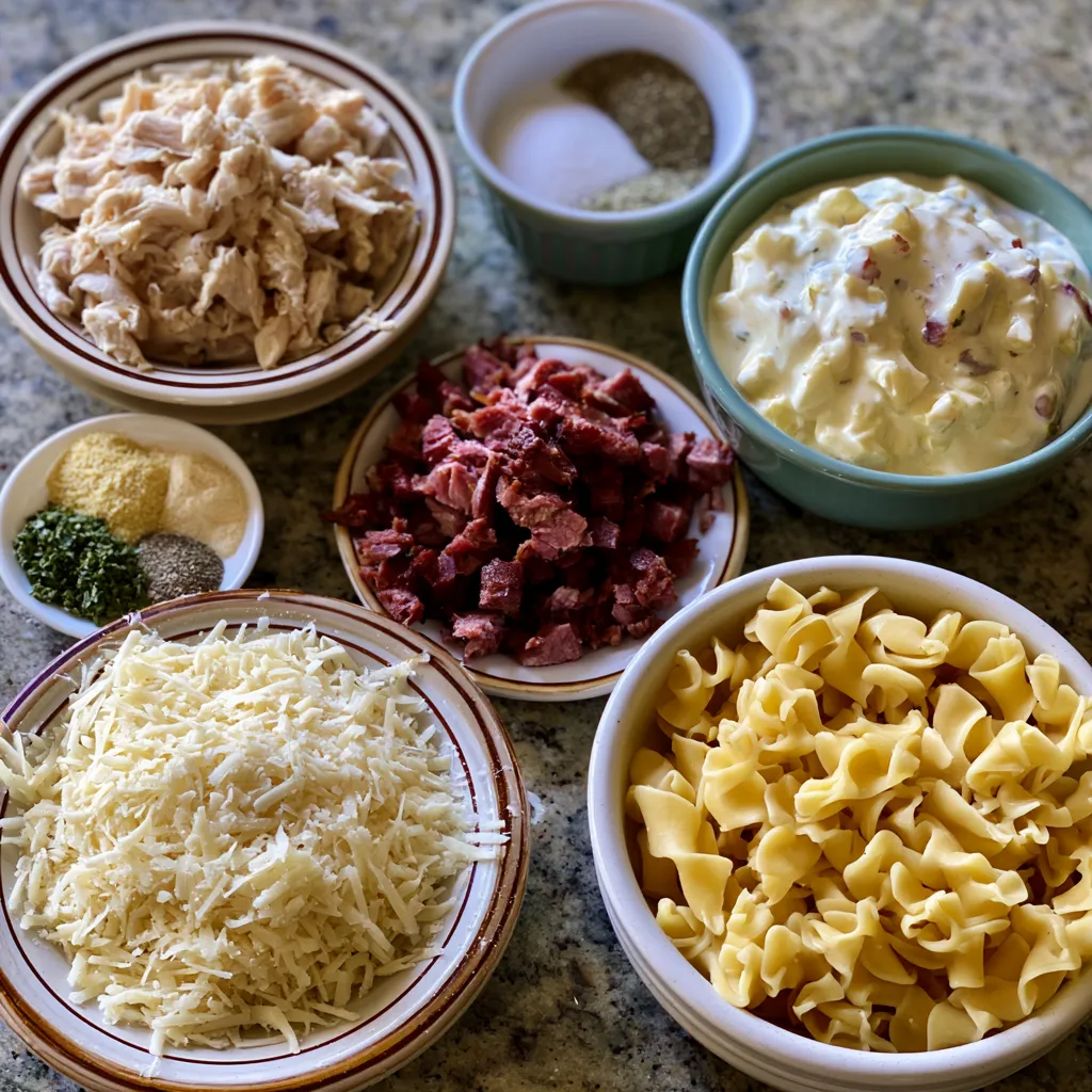 Chicken Smoked Beef Ranch Pasta