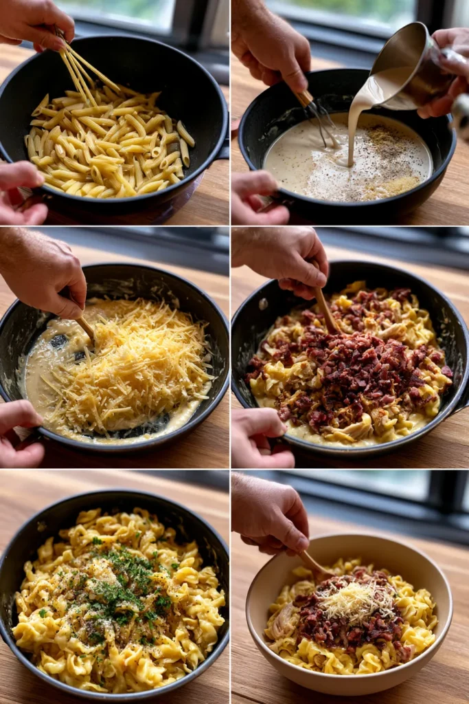Chicken Smoked Beef Ranch Pasta