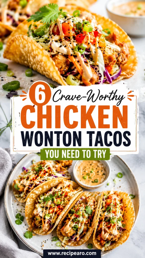 Chicken Wonton Tacos