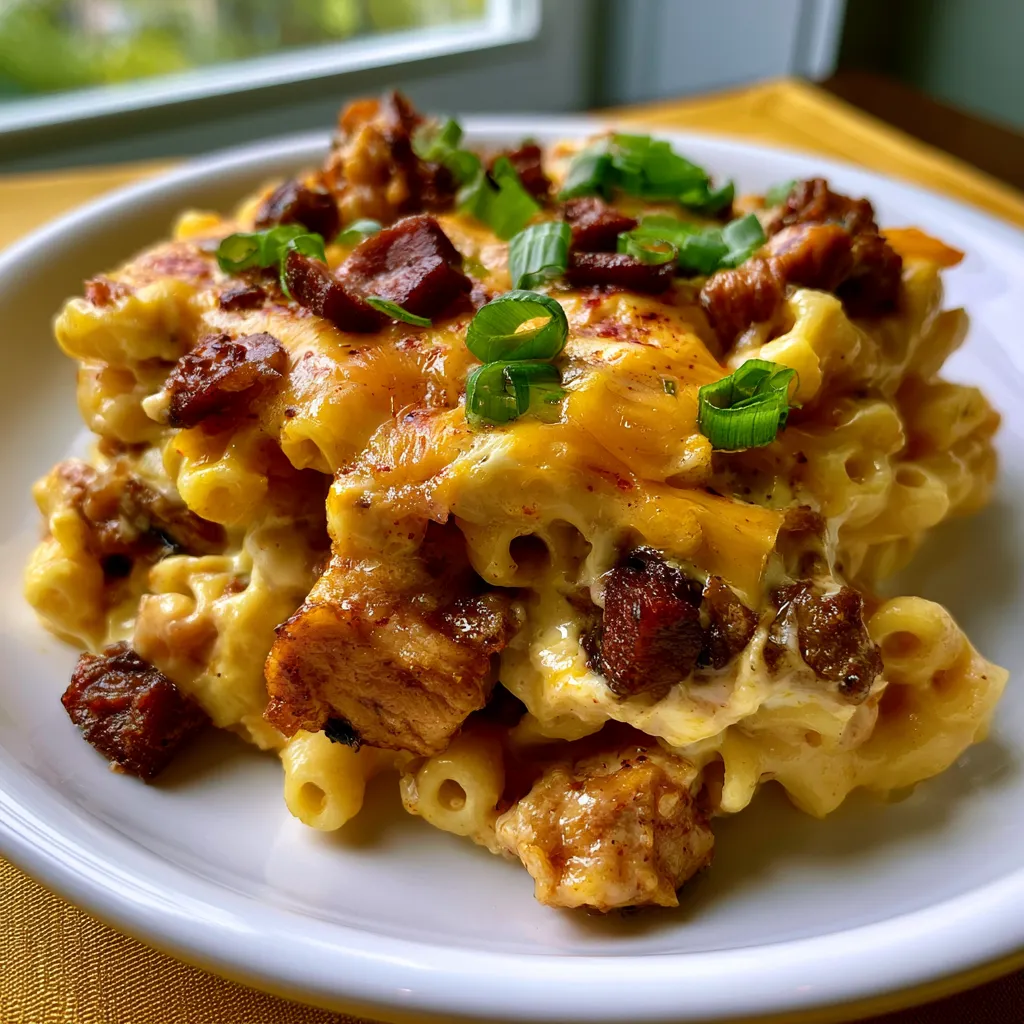 Copycat Honey Pepper Chicken Mac and Cheese