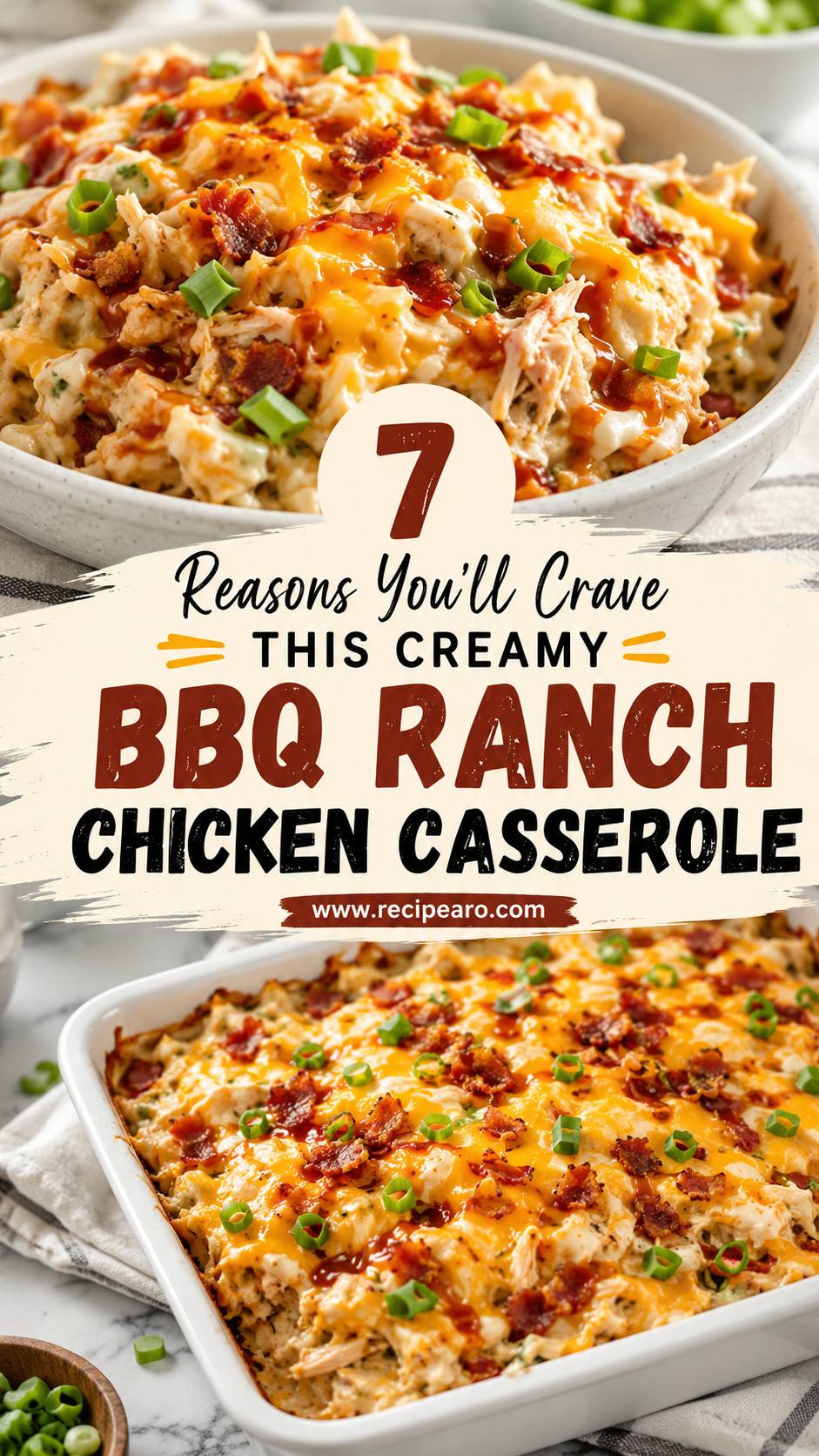 Creamy BBQ Ranch Chicken Casserole