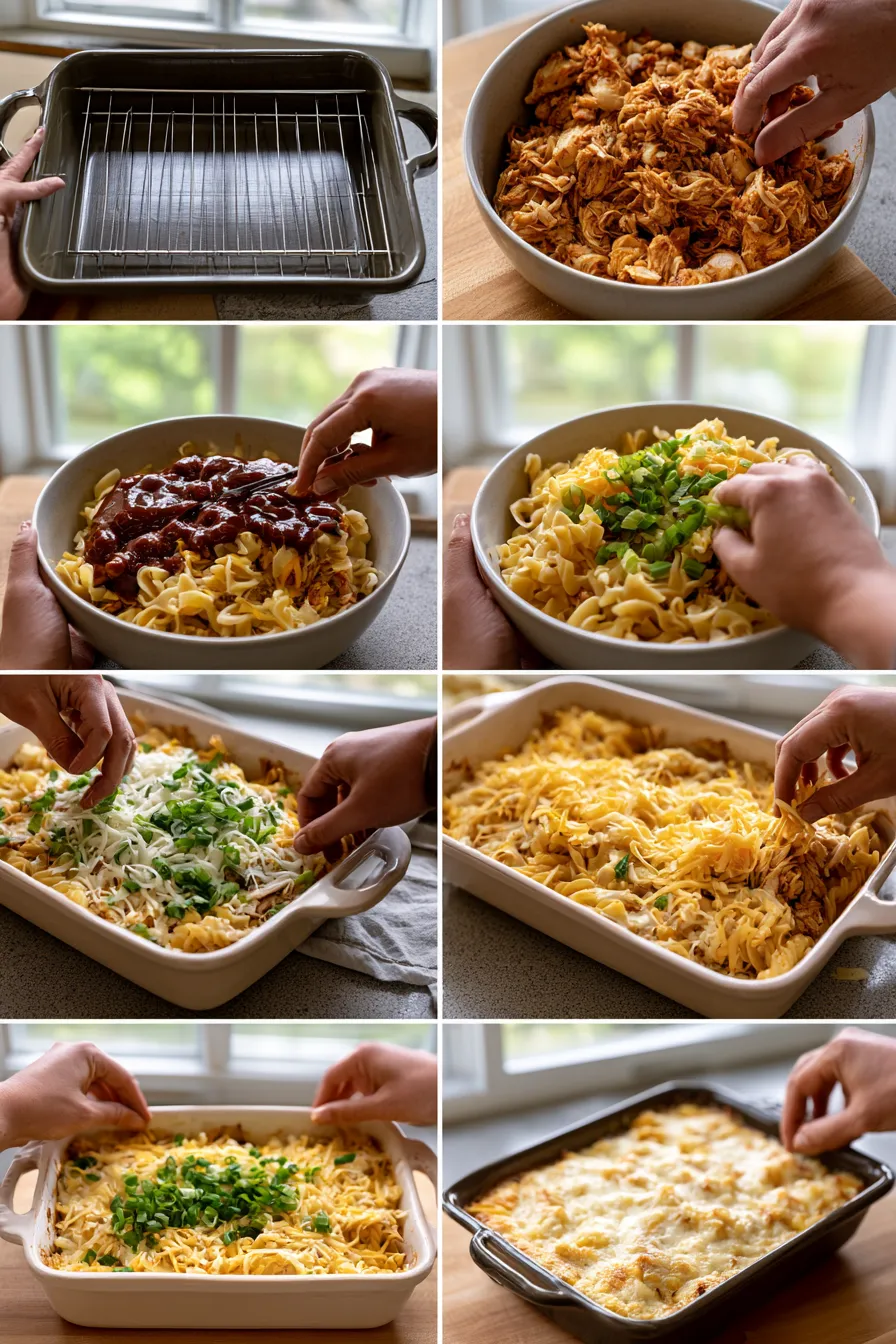 Creamy BBQ Ranch Chicken Casserole