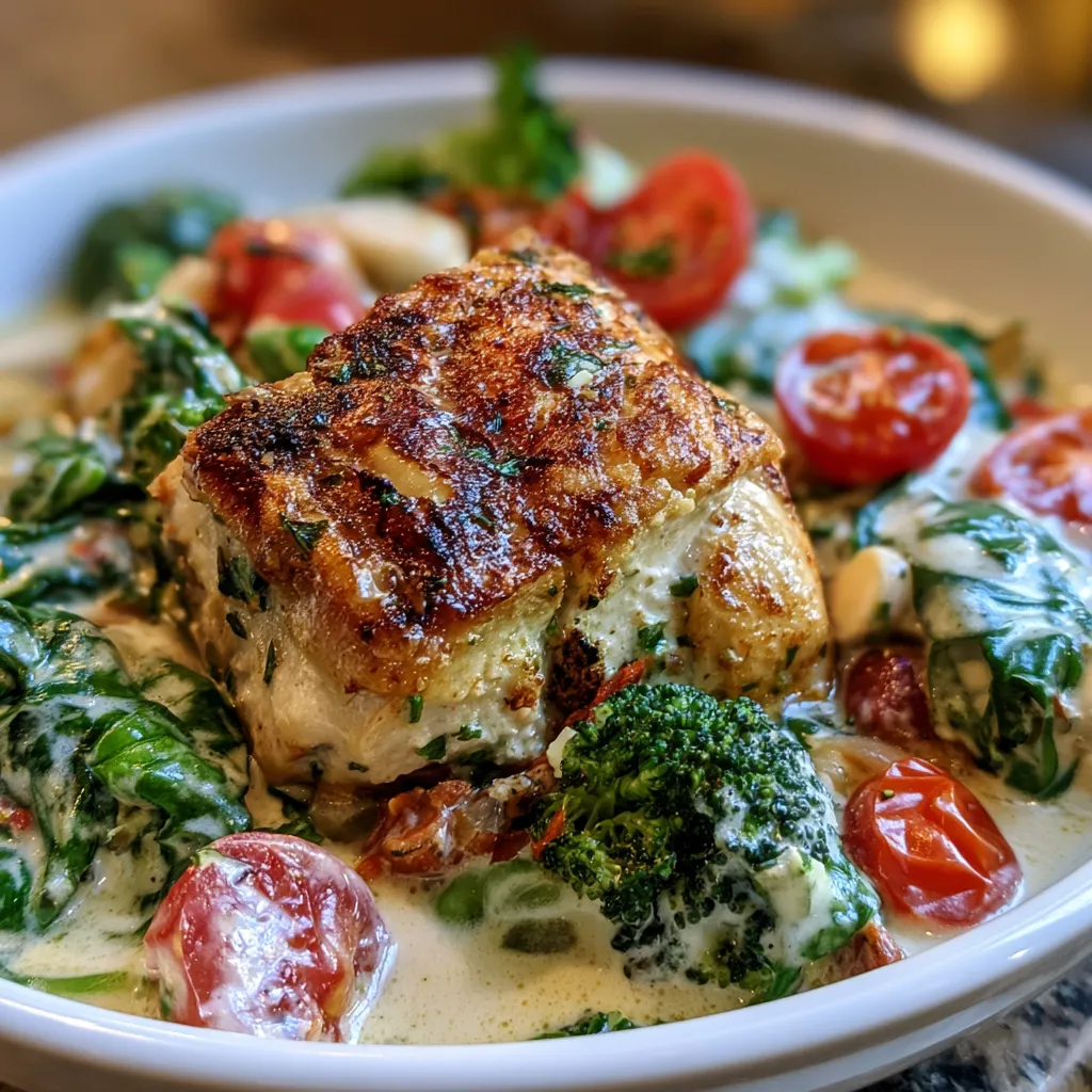 Creamy Low-Carb Tuscan Chicken