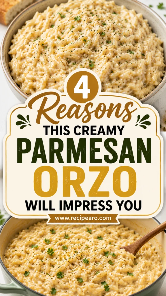 Creamy Parmesan Orzo with Chicken