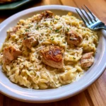 Creamy Parmesan Orzo with Chicken