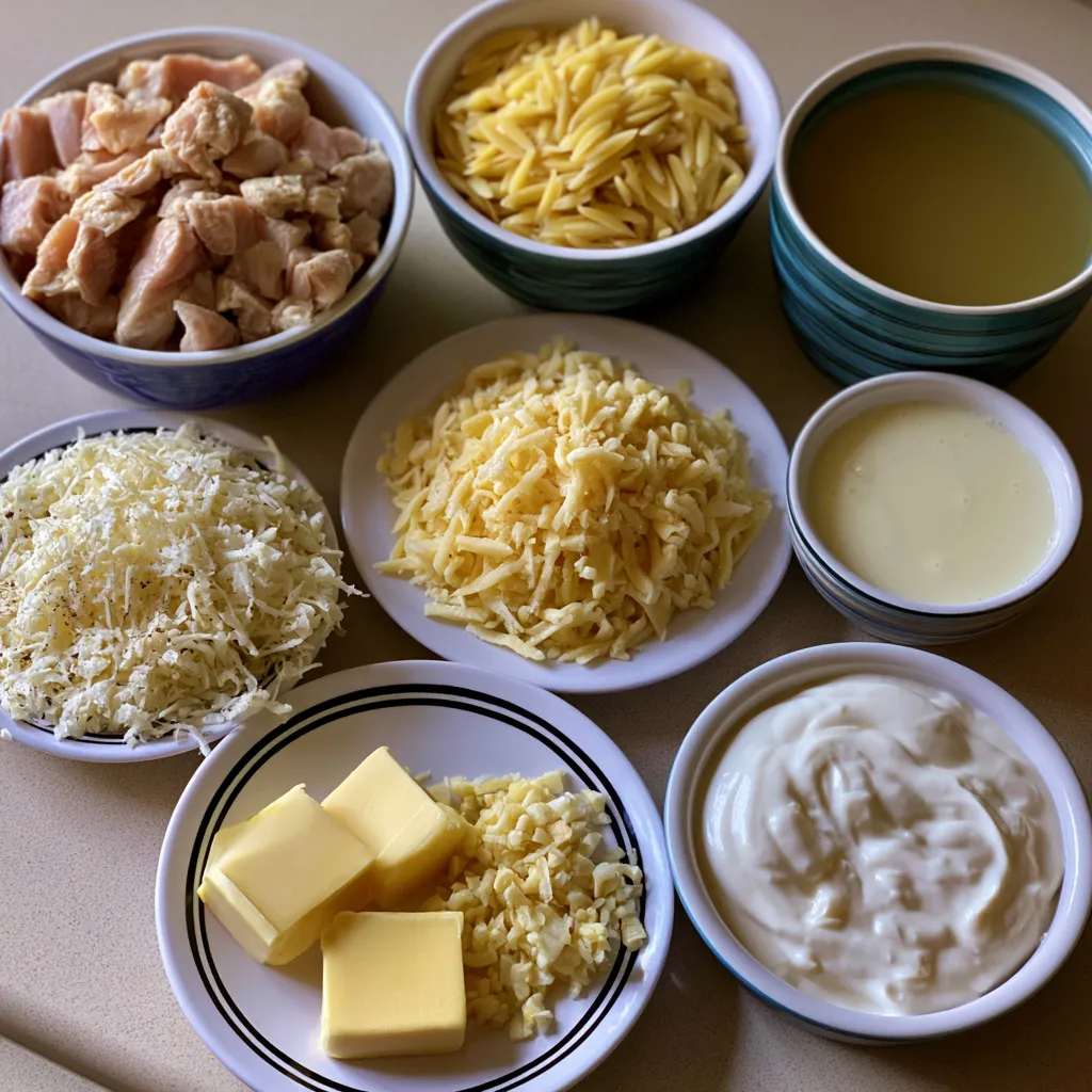 Creamy Parmesan Orzo with Chicken