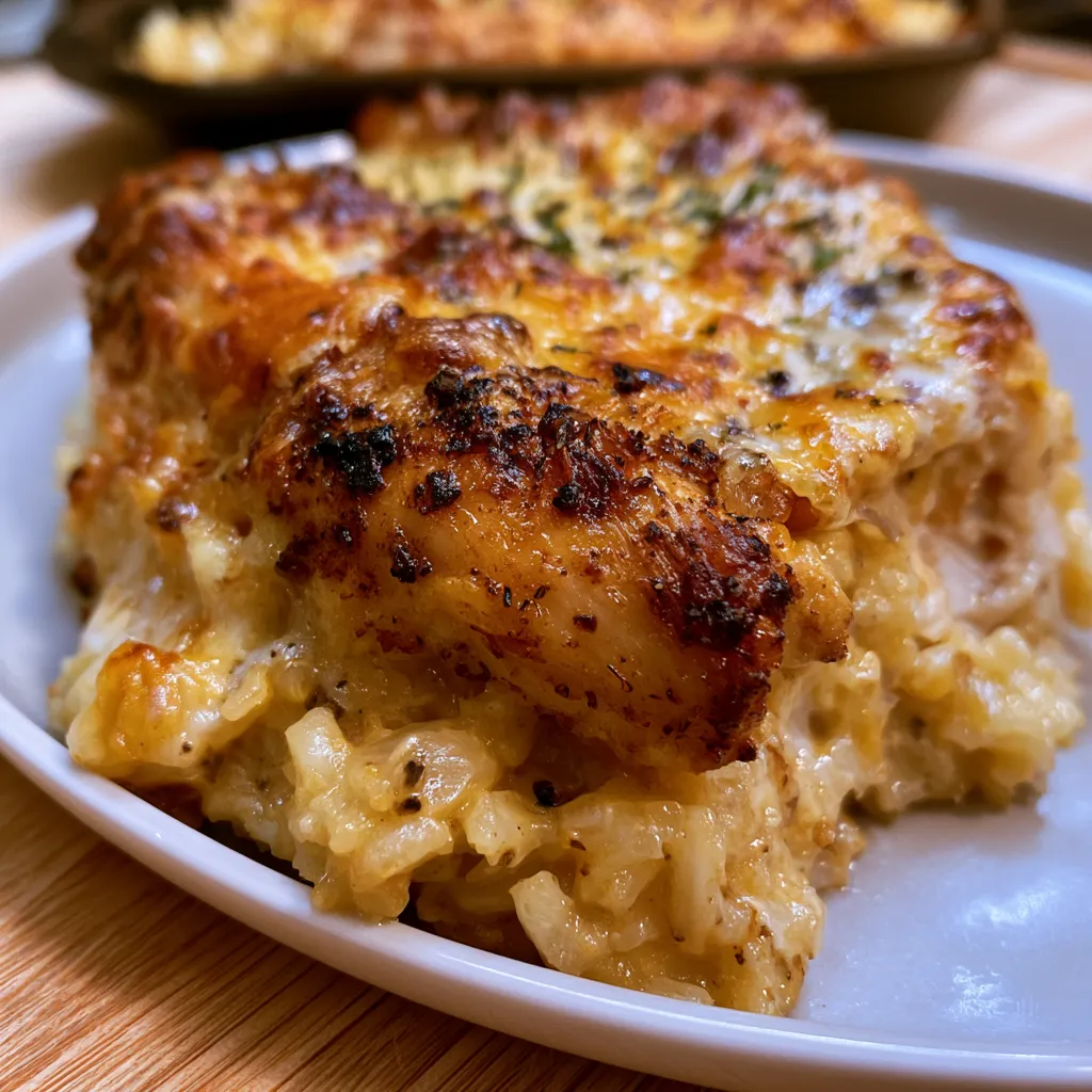 Creamy Smothered Chicken and Rice