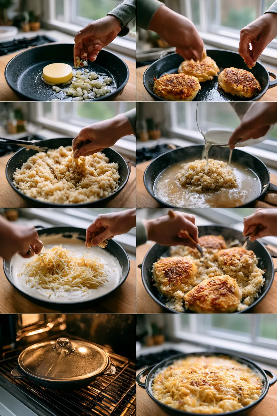 Creamy Smothered Chicken and Rice