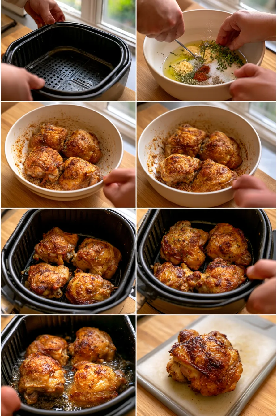Crispy Air Fryer Chicken Thighs