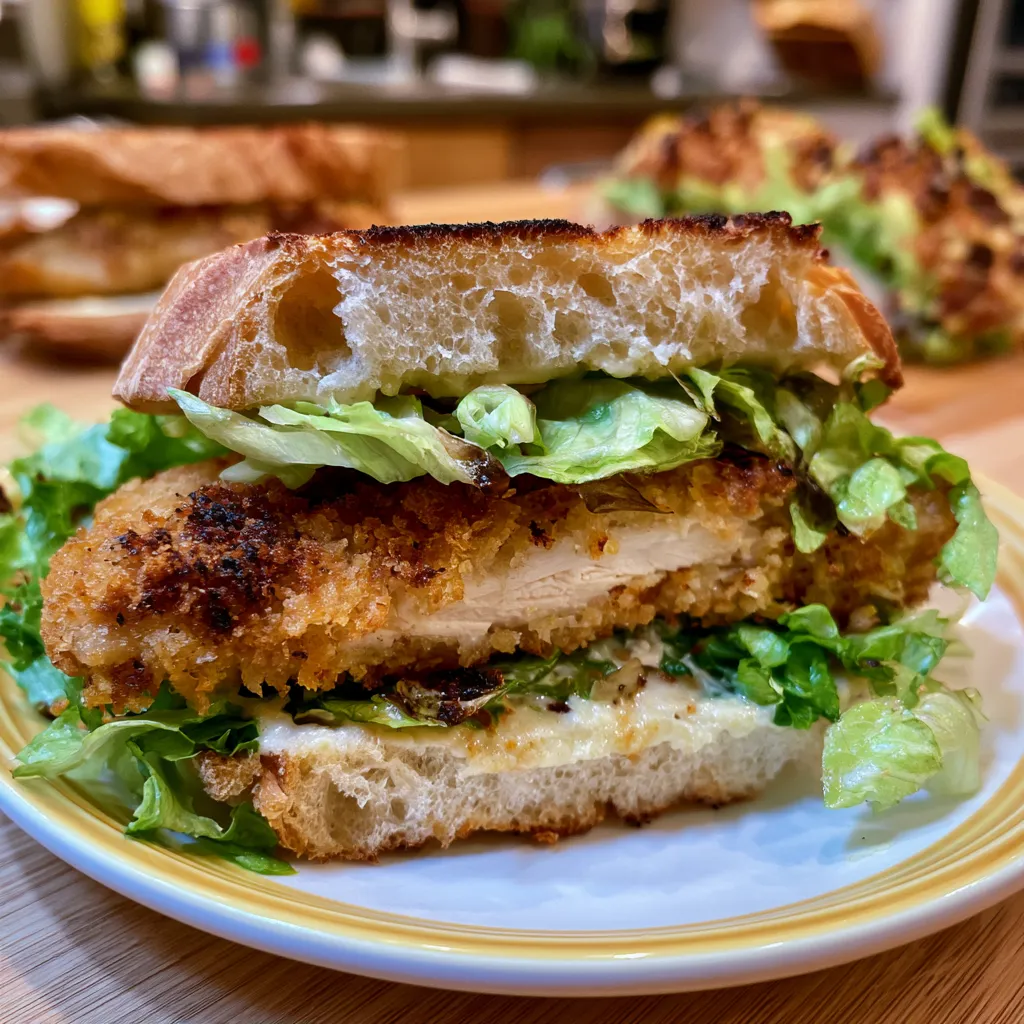 Crispy Chicken Caesar Sandwich