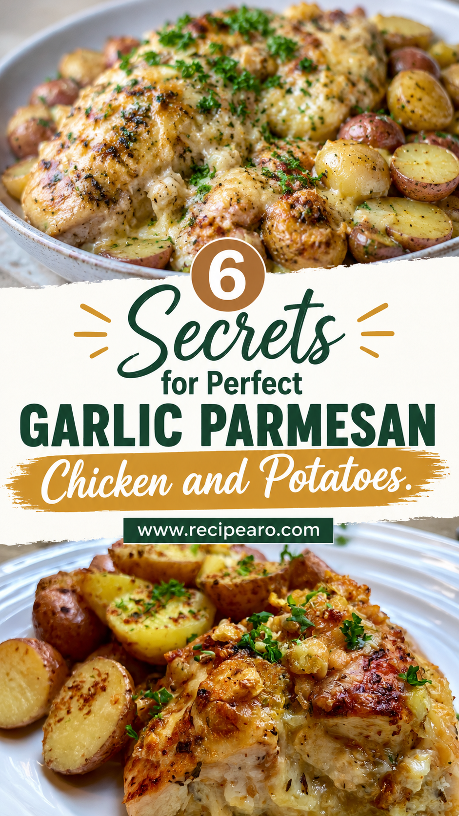 Crockpot Garlic Parmesan Chicken and Potatoes