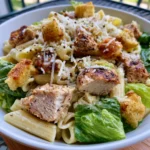 Easy Chicken Caesar Pasta Salad