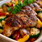 Flavor-Packed Loaded Chicken Veggie Bake
