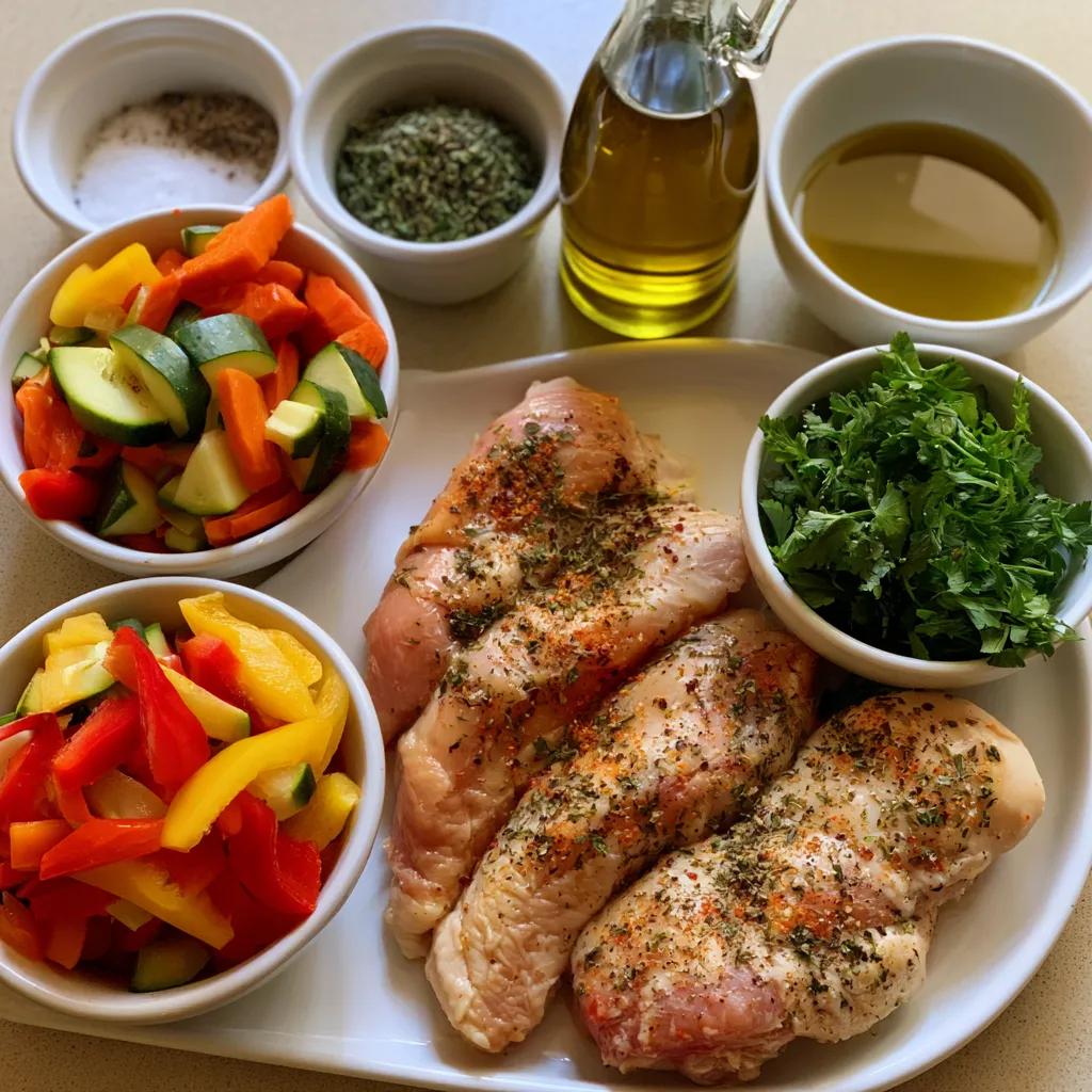 Flavor-Packed Loaded Chicken Veggie Bake