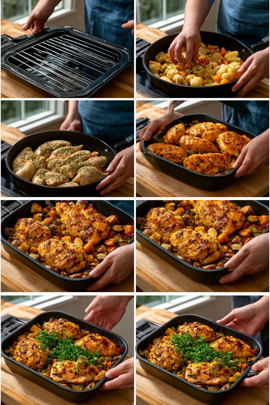 Flavor-Packed Loaded Chicken Veggie Bake