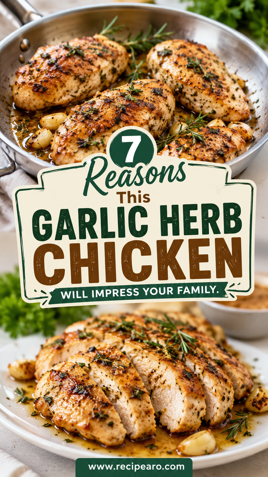 Garlic Herb Chicken Breast with Mashed Potatoes
