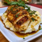 Garlic Herb Chicken Breast with Mashed Potatoes