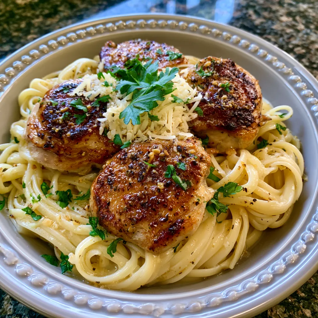 Garlic Parmesan Chicken Pasta