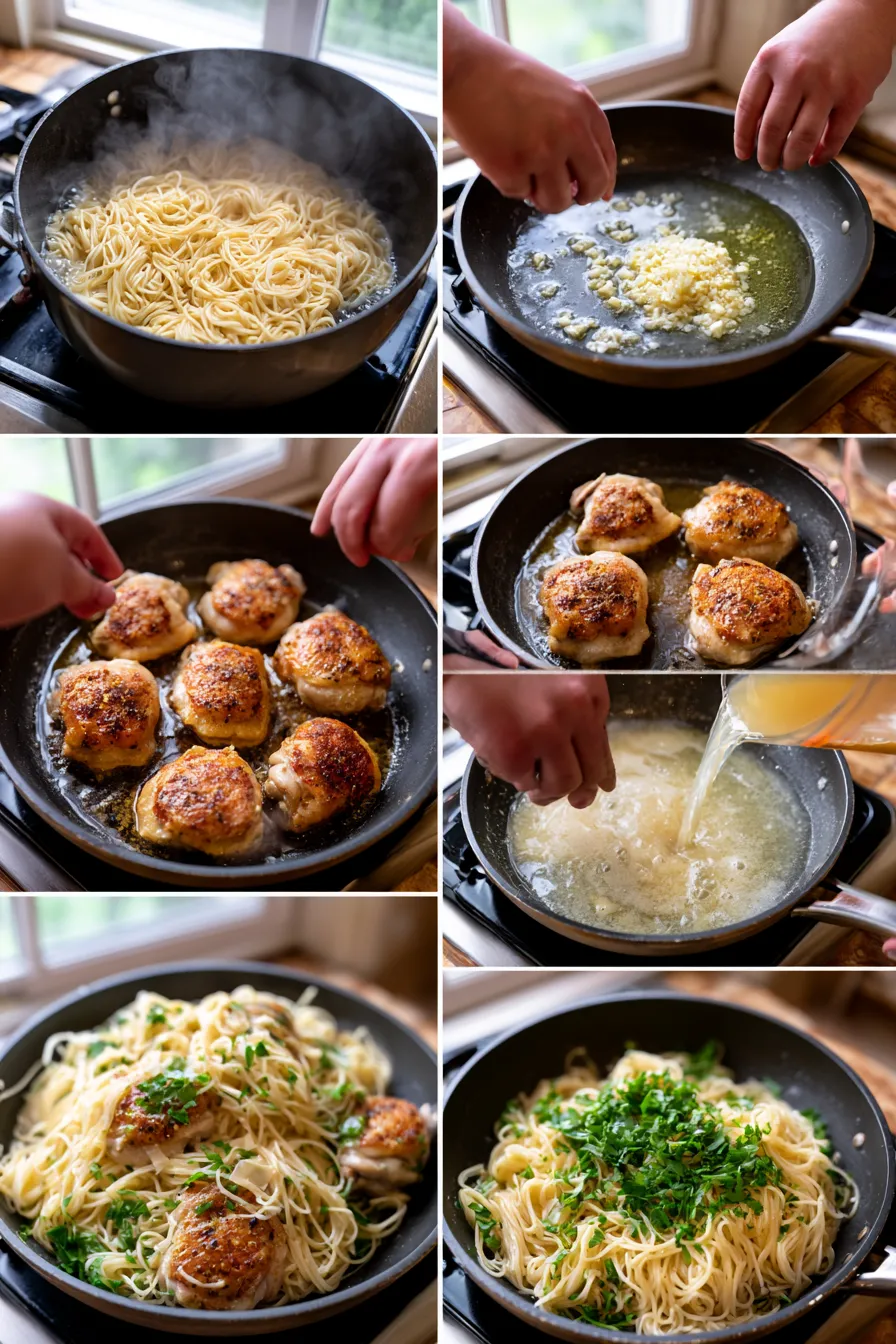 Garlic Parmesan Chicken Pasta