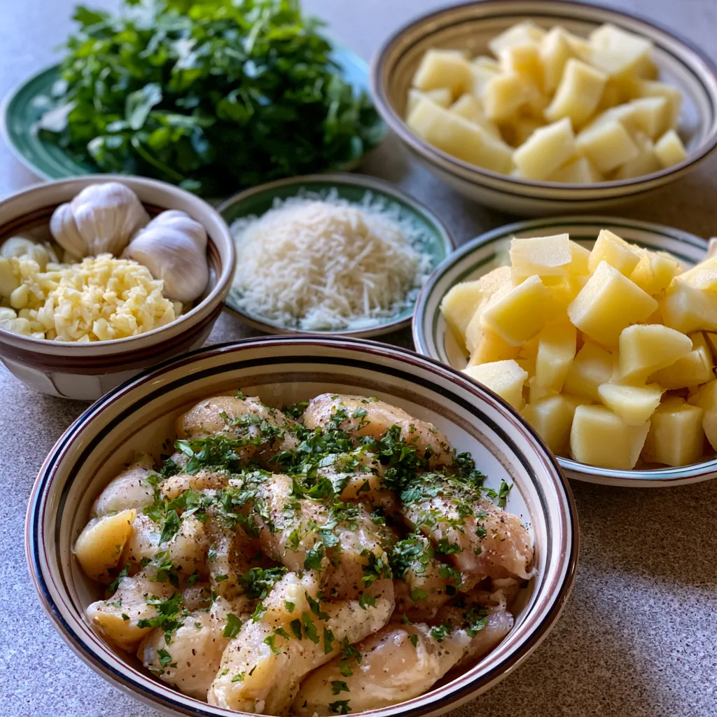 Garlic Parmesan Chicken and Potatoes