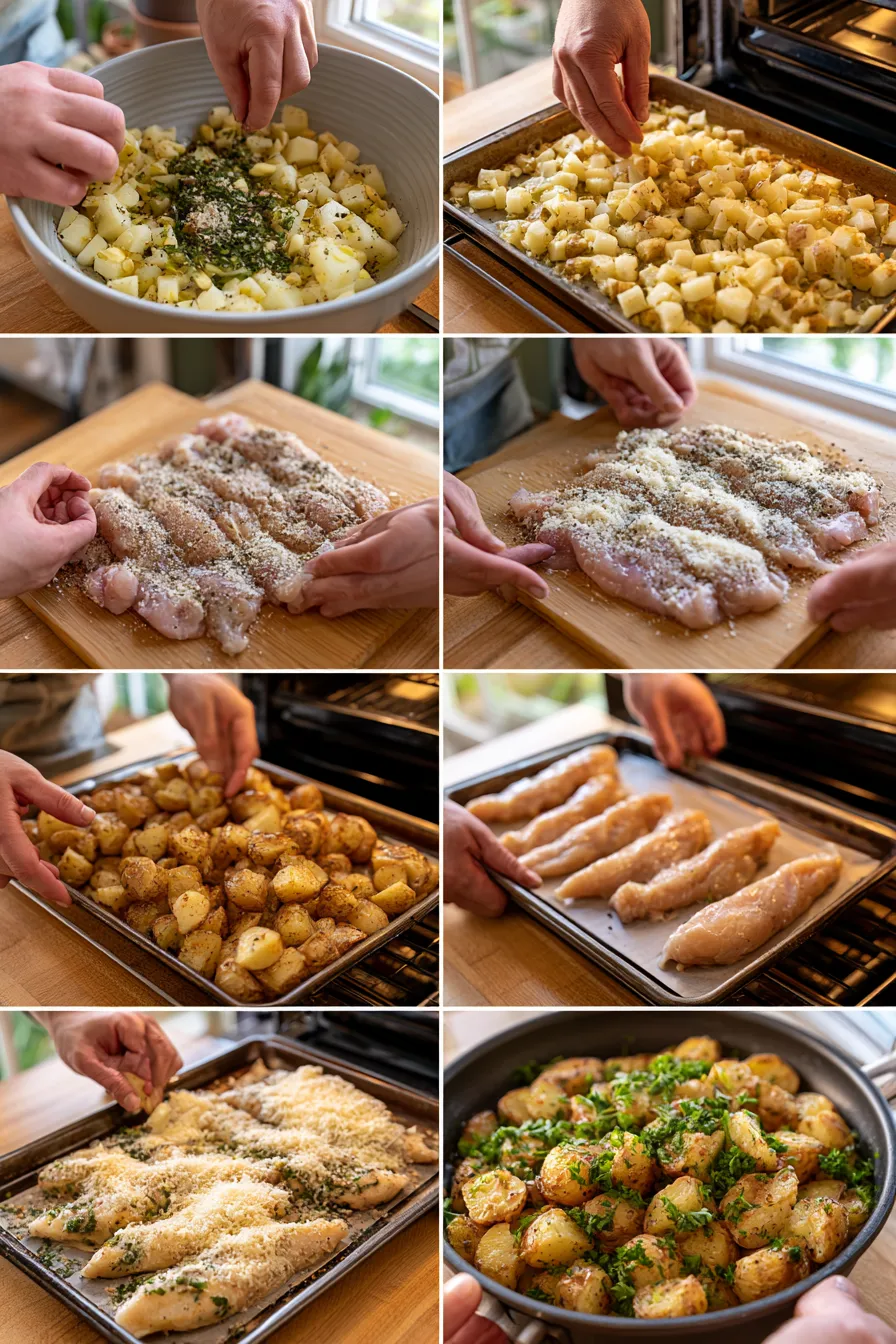Garlic Parmesan Chicken and Potatoes