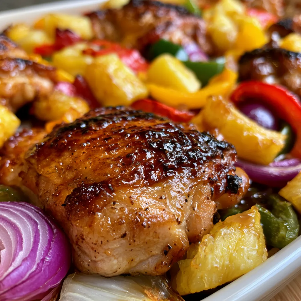 Hawaiian Chicken Sheet Pan