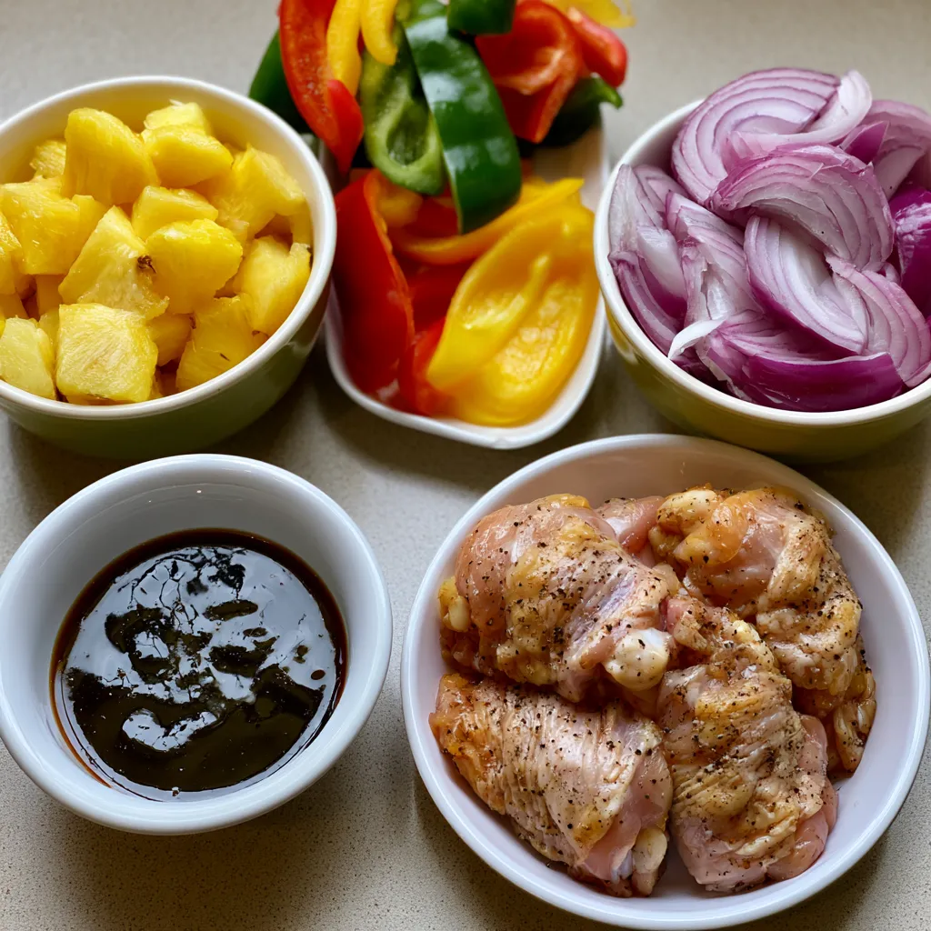 Hawaiian Chicken Sheet Pan