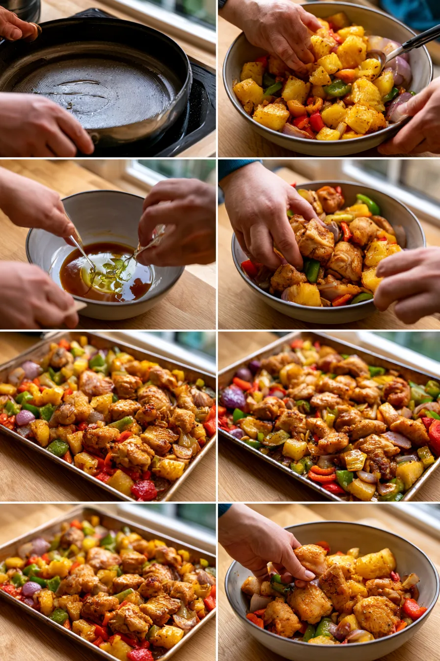 Hawaiian Chicken Sheet Pan