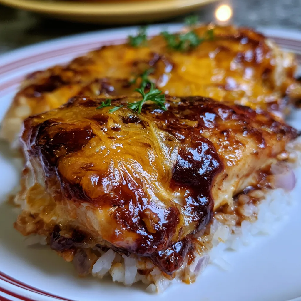 Juicy Cheesy BBQ Mississippi Mud Chicken