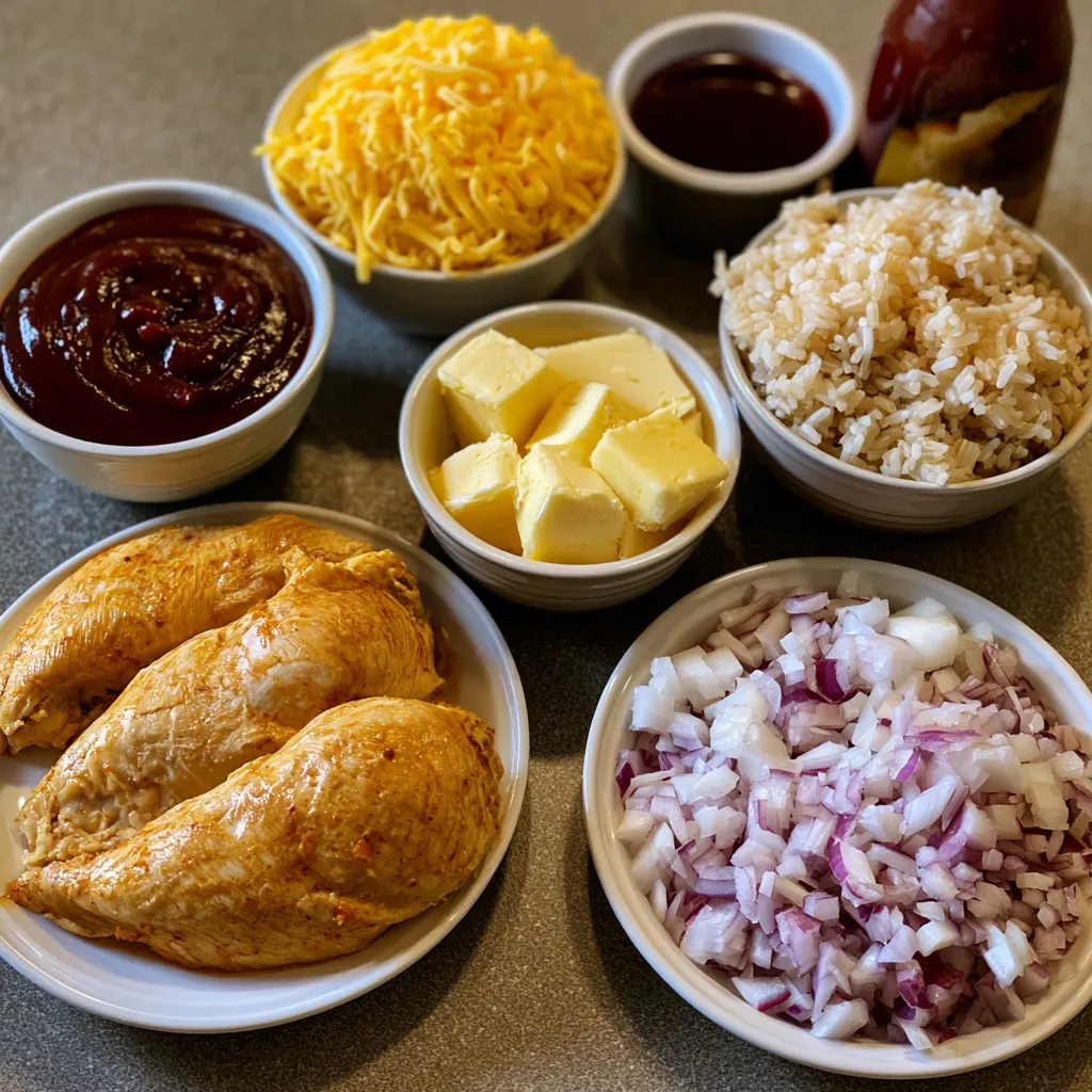 Juicy Cheesy BBQ Mississippi Mud Chicken