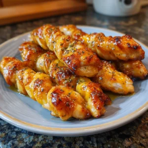 Mango Glazed Chicken Twists