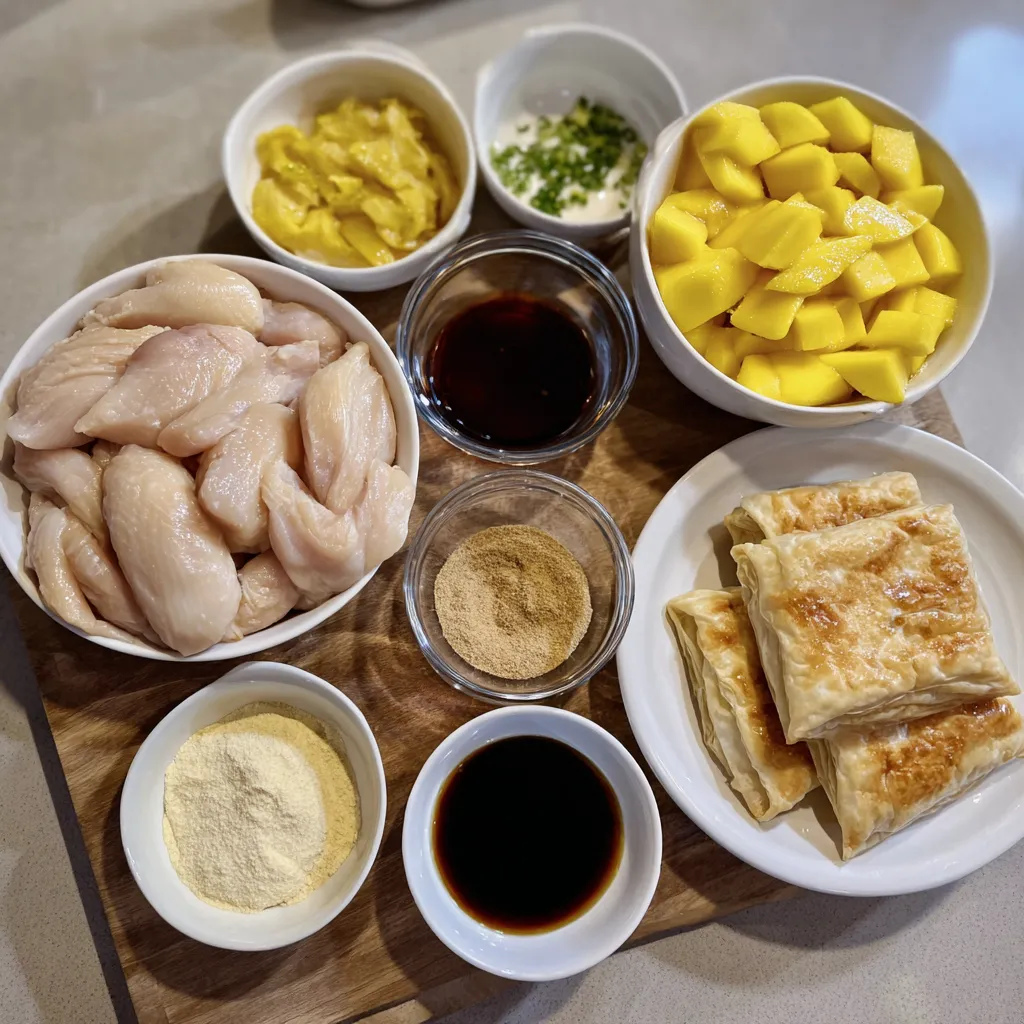 Mango Glazed Chicken Twists