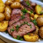Sheet Pan Smoked Beef and Potatoes