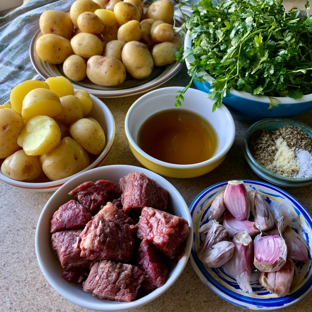 Sheet Pan Smoked Beef and Potatoes