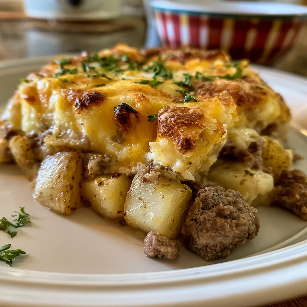 Slow Cooker Cheesy Ranch Beef & Potatoes
